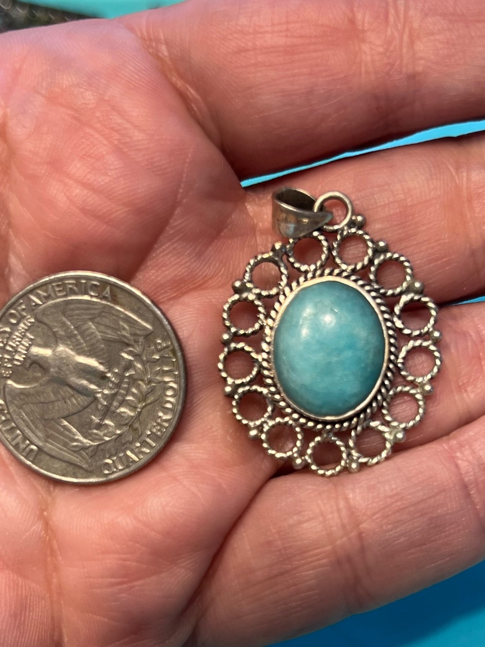 Amazonite pendant